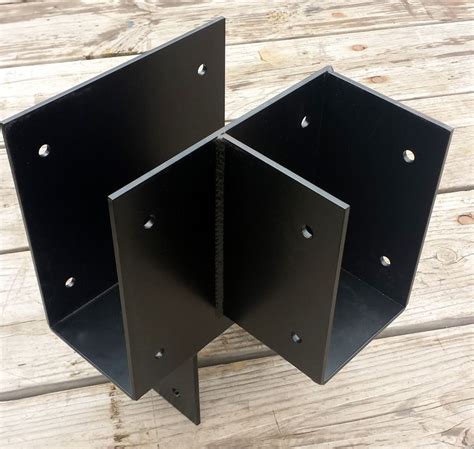 post and beam with lap joint metal brackets|heavy duty beam brackets.